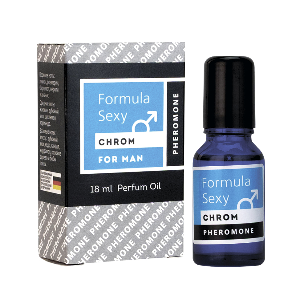 Парфюм.масло с феромонами для мужчин Formula Sexy Chrom 18ml, аналог Azzaro Chrome (Azzaro)