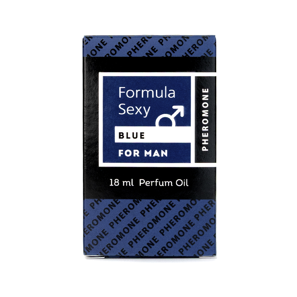 Парфюм.масло с феромонами для мужчин Formula Sexy Blue 18ml, аналог Blue Label (Givenchy)