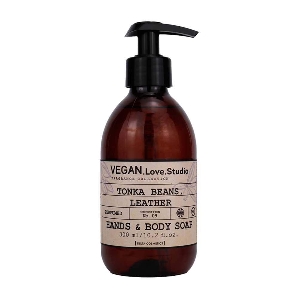 Мыло жидкое парфюмированное для рук и тела V.L.S Tonka Beans, Leather, 300 мл