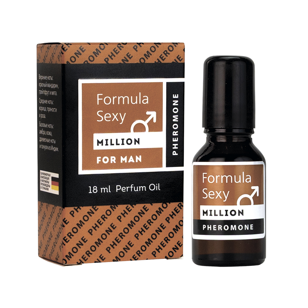 Парфюм.масло с феромонами для мужчин Formula Sexy Million 18ml, аналог 1 Million (P.Rabanne)