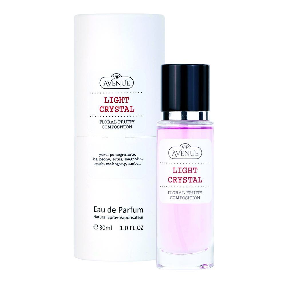 Вода парфюмерная VIPAVENUE Light Crystal 30 мл, аналог Bright Crystal (Versace)