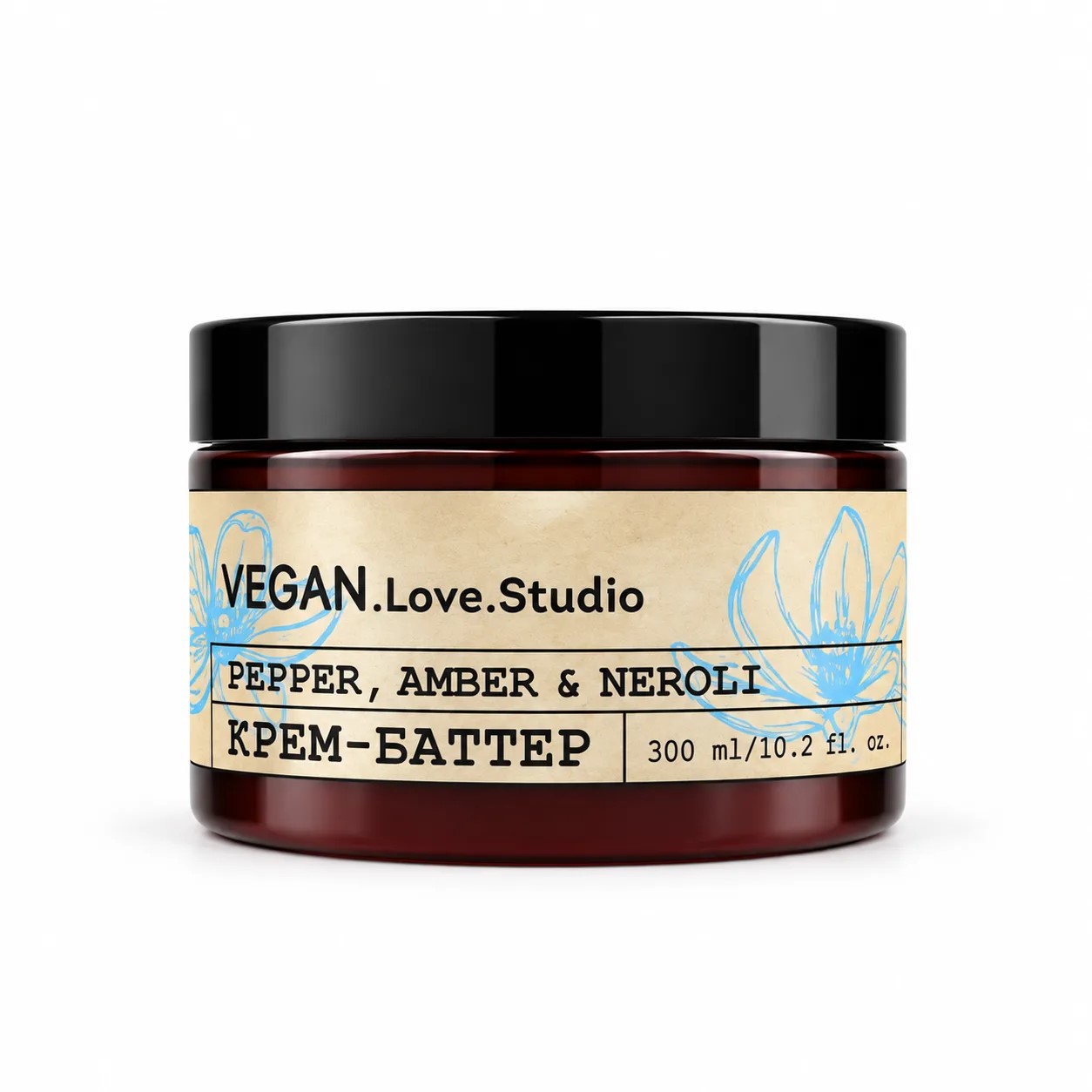 Крем-баттер для тела парфюмированный VEGAN.Love.Studio Pepper, Amber, Neroli, 300 мл